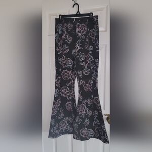 Free People Flared Printed Pants